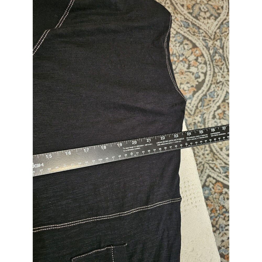 Natural Life Knit Pocket Dress Size S Black Long Sleeve Mini Sweater Dress Tunic - Picture 6 of 9